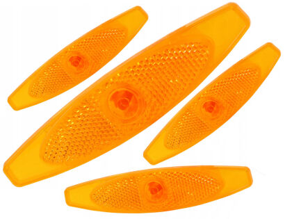 ODBLASKI ROWEROWE NA SZPRYCHY ŻÓŁTE CENTRALNE 4szt. (na dwa koła)