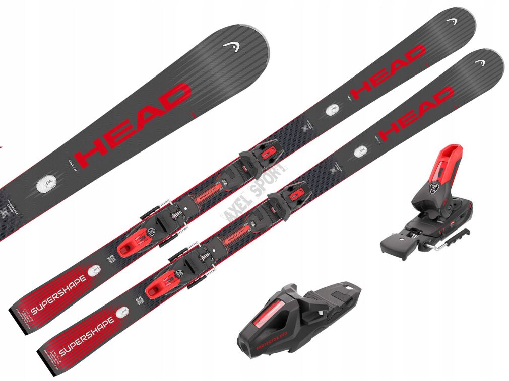 Narty HEAD Supershape e-Rally SW + wiązania PROTECTOR EVO PR 13GW