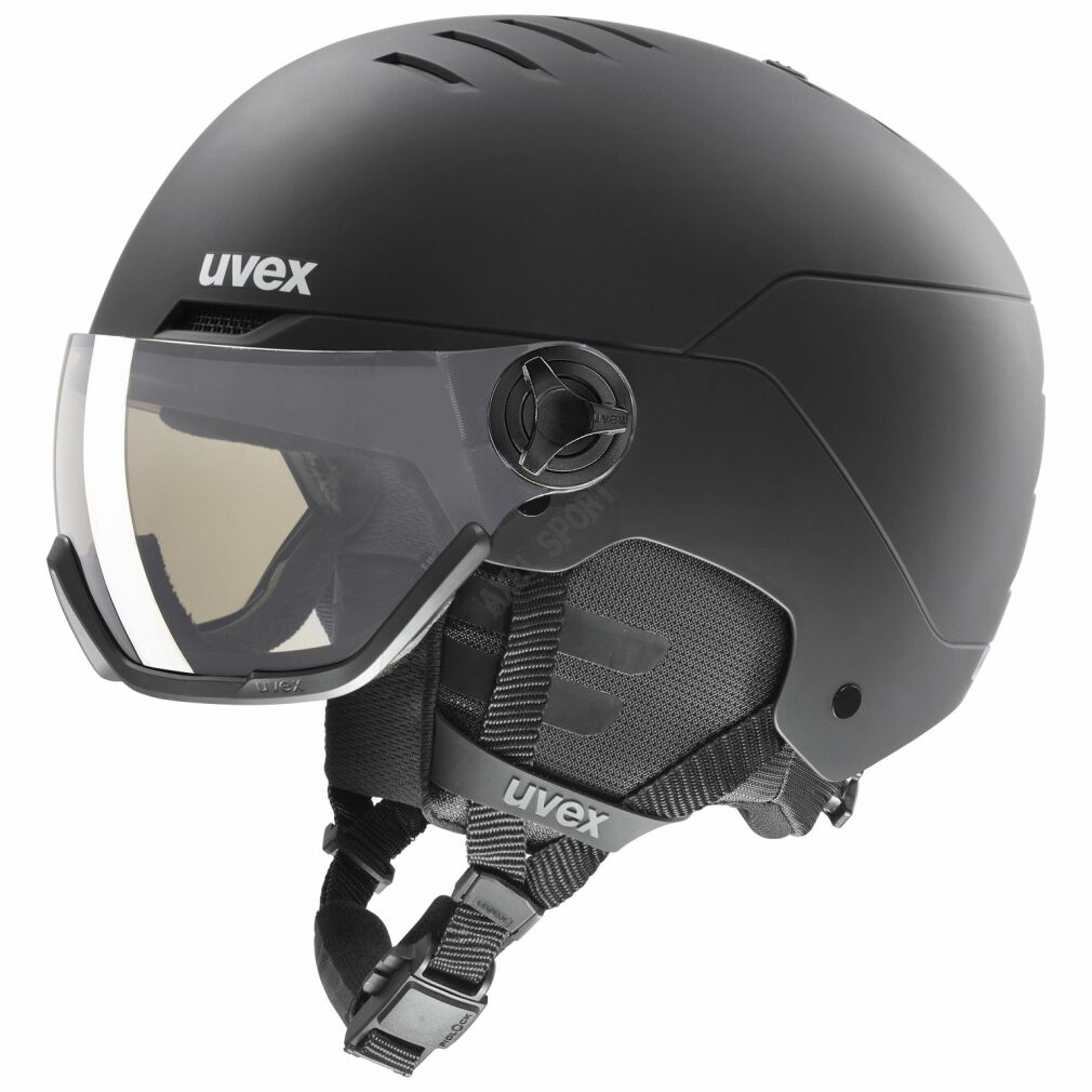 Kask narciarski UVEX Wanted Visor Vario Black