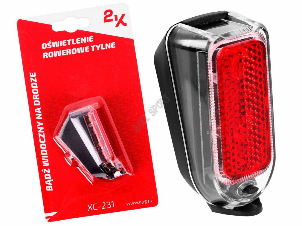 LAMPKA NA BŁOTNIK 2K XC-231 TYŁ 2xLED 4 LM