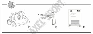 Zestaw dopasowujący (Kit) THULE Flush Railing 4076 / KIA NIRO - 2