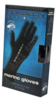 Rękawiczki termoaktywne Brubeck Merino black - 2