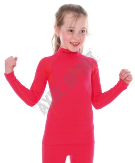 Bluza termoaktywna junior BRUBECK THERMO malina 128/134 - 2