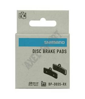 Okładziny żywiczne Shimano D03S-RX sprężyna z zawleczką (1 koło) - 2