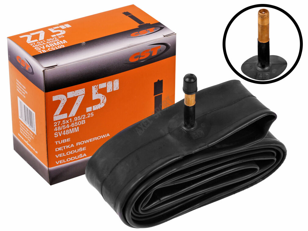 Dętka rowerowa CST 27,5x1,95/2,25 (48/54-650B) SV TB-CS109