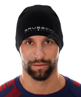 Czapka wełniana Merino BRUBECK HM1018 czarny S/M - 2