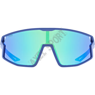 Okulary rowerowe UVEX Skyryse Jr. blue matt (mirror green) S3 - 3