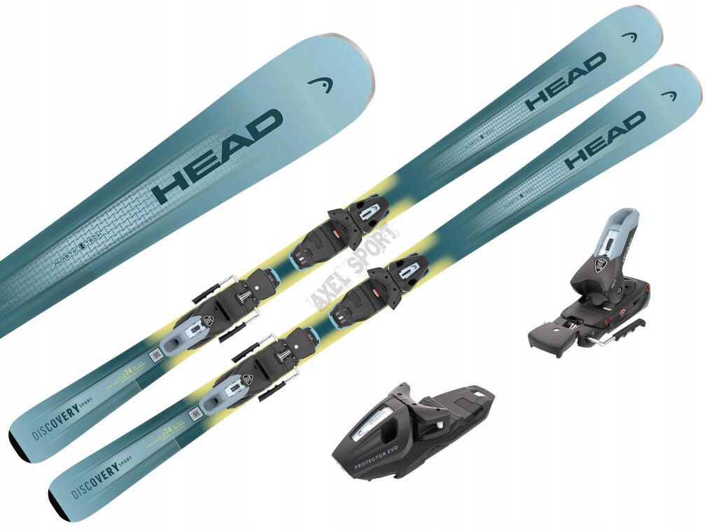 Narty HEAD Discovery 74 Sport AM + wiązania PROTECTOR EVO PR 11GW