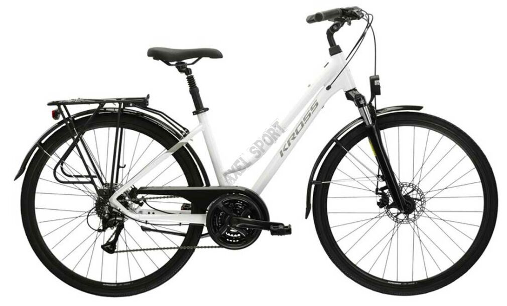 Rower damski trekking Kross Trans 3.0 (28'') biało szary L