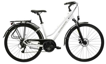 Rower damski trekking Kross Trans 3.0 (28'') biało szary L