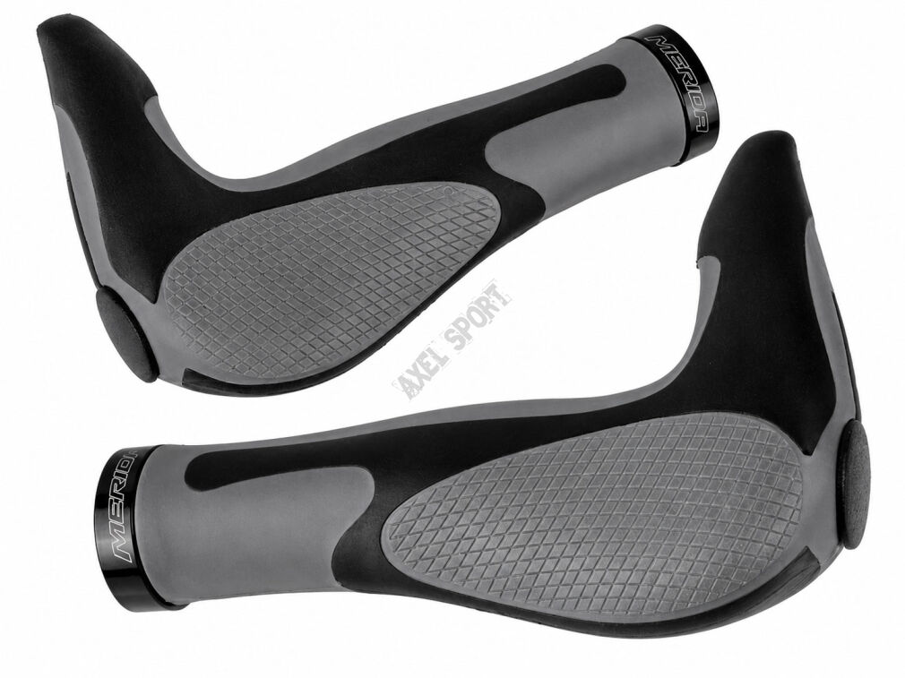 Chwyty kierownicy z rogami MERIDA GP-MD014 150 mm Black/Grey Ergonomiczne