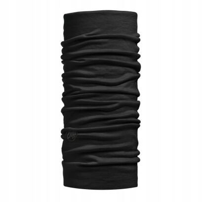 BUFF Bandana MERINO LIGHTWEIGHT SOLID BLACK
