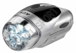 Lampka przednia KELLYS 903 srebrna (na baterie AAA)