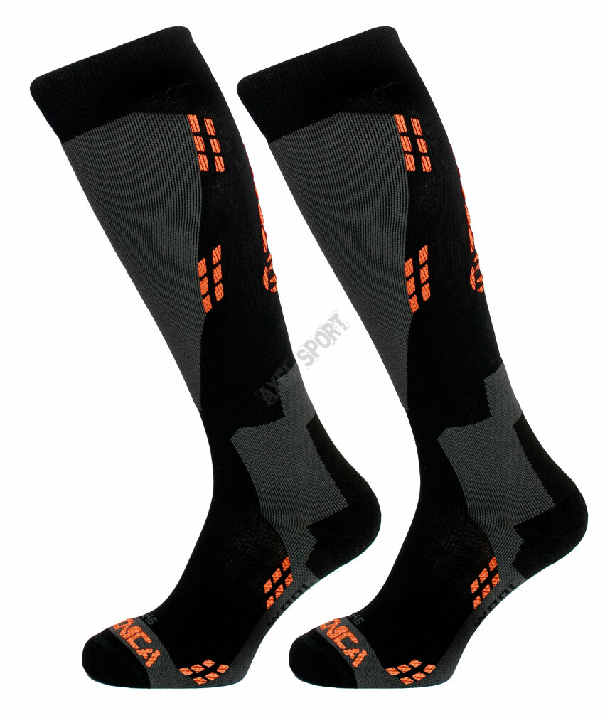 Skarpety narciarskie TECNICA Merino black/orange