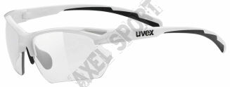 Okulary rowerowe UVEX Sportstyle 802 small vario - white (białe) z szybą variomatic smoke (S1-S3)  - 2