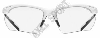 Okulary rowerowe UVEX Sportstyle 802 small vario - white (białe) z szybą variomatic smoke (S1-S3)  - 3