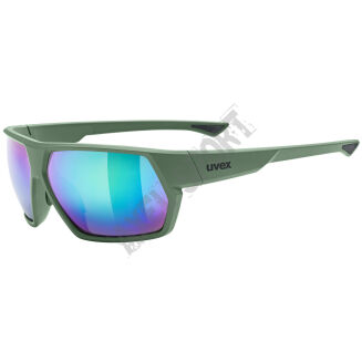 Okulary rowerowe UVEX Sportstyle 238 moss matt (mirror green) S3 - 2