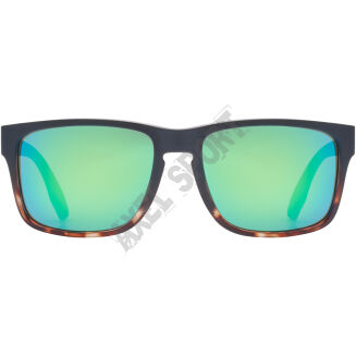 Okulary rowerowe UVEX Poise black-demi matt/mirror green S3 - 2