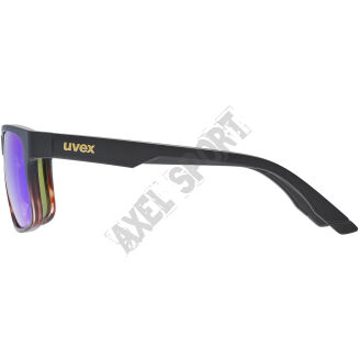 Okulary rowerowe UVEX Poise black-demi matt/mirror green S3 - 5