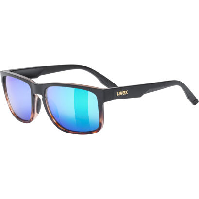 Okulary rowerowe UVEX Poise black-demi matt/mirror green S3