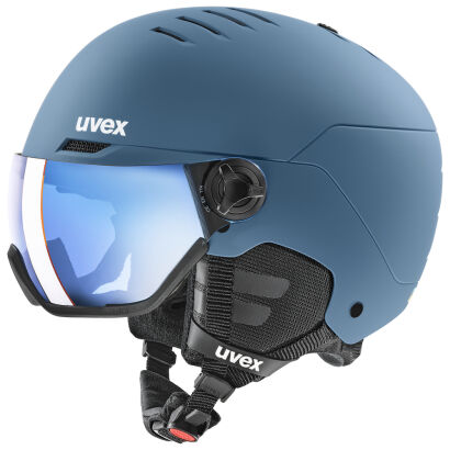 Kask narciarski UVEX Wanted visor blue (S2)