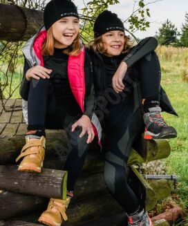 Bielizna termoaktywna DRY Junior czar/graf 128/134 - 6