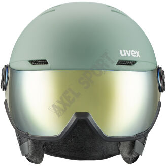 Kask narciarski UVEX Wanted Visor oxid green matt 54-58cm - 2