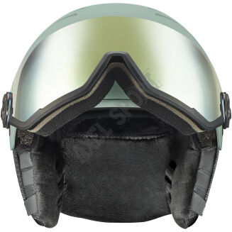 Kask narciarski UVEX Wanted Visor oxid green matt 54-58cm - 4