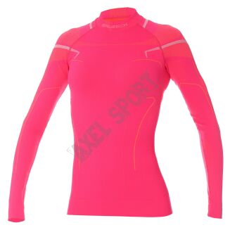 Bluza damska ciepła BRUBECK THERMO fuksja XL - 2