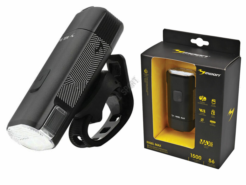 Lampka przednia MOON Rigel Max 1500LM 6 trybów USB