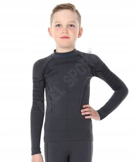 Brubeck bielizna THERMO Chłopięca bluza grafit LS1364J 128/134 - 2