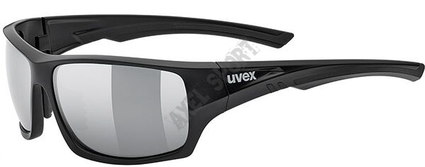 Okulary sportowe UVEX Sportstyle 222 pola - black mat polavision litemirror silver (S3)