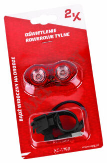 Lampka rowerowa tylna 2K LED USB XC-179R - 4