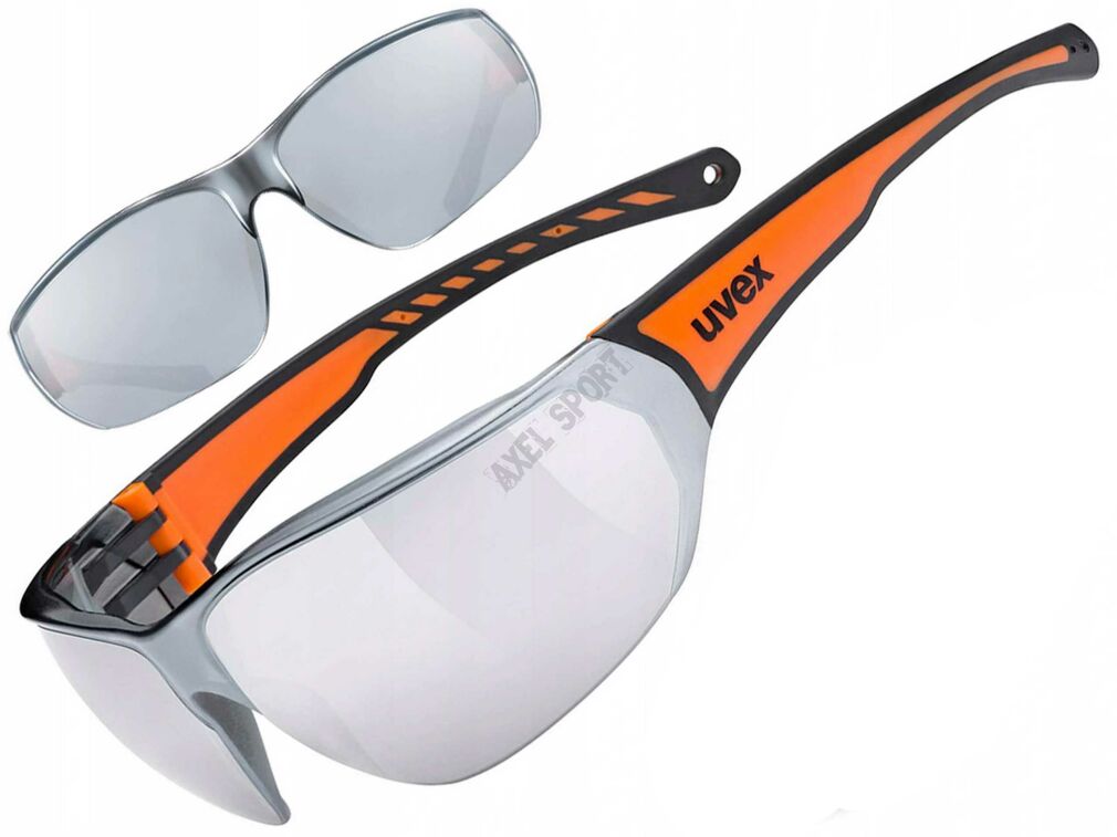 Okulary UVEX Sportstyle 204 black-orange S3
