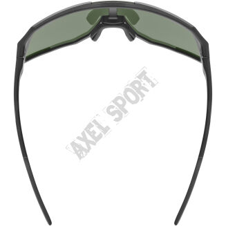 Okulary rowerowe przeciwsłoneczne UVEX Sequenze black matt/Mirror green S3 - 5