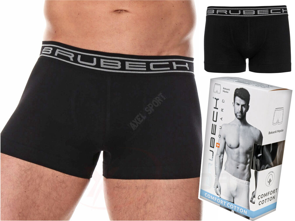 Bokserki męskie BRUBECK COMFORT COTTON czarne XL