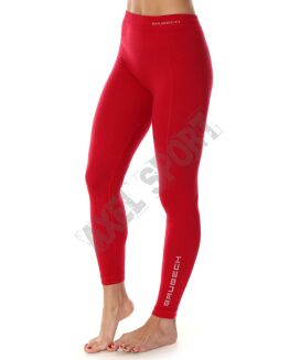 Spodnie legginsy termoaktywne damskie BRUBECK EXTREME WOOL malinowe S - 2