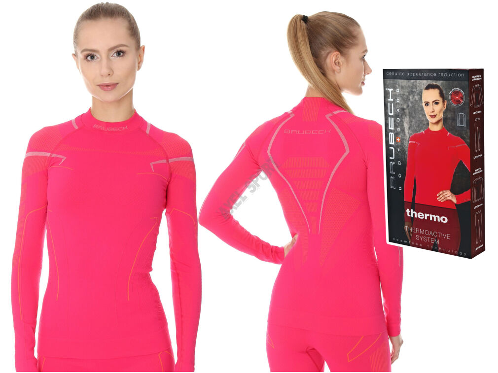 Bluza damska ciepła BRUBECK THERMO fuksja XS
