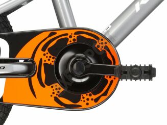 Rower dziecięcy z kółkami bocznymi KROSS Racer 4.0 (16'') sreb biał pom - 2