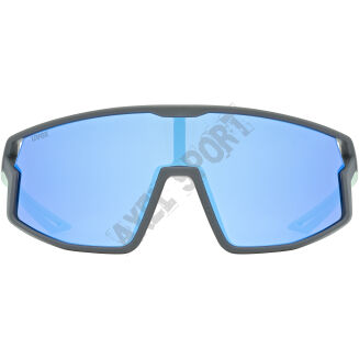 Okulary rowerowe UVEX Skyryse Jr. grey-green matt (mirror blue) S3 - 3