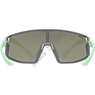Okulary rowerowe UVEX Skyryse Jr. grey-green matt (mirror blue) S3 - 5