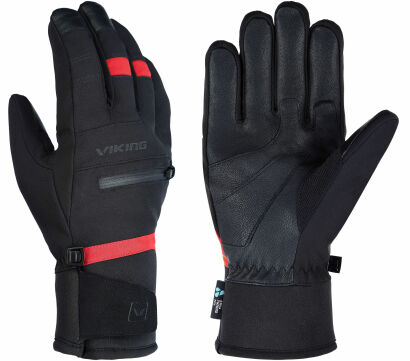 Rękawice narciarskie VIKING Kuruk 2.0 black-red