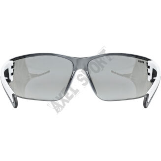 Okulary rowerowe UVEX Equate black/white (silver) S3 - 5