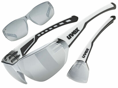 Okulary rowerowe UVEX Equate black/white (silver) S3