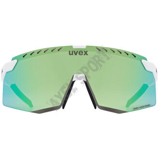 Okulary rowerowe przeciwmgielne UVEX Pace Stage CV white/green S3 - 4