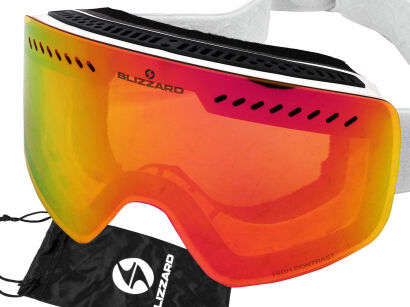 Gogle narciarskie BLIZZARD 983 MDAVZOW white amber revo pink S2