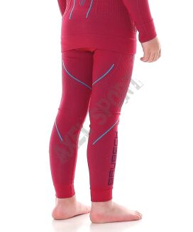 Spodnie termoaktywne Brubeck THERMO KIDS rubinowe 104/110 - 3