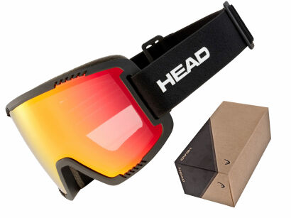 Gogle narciarskie HEAD Contex red black S2