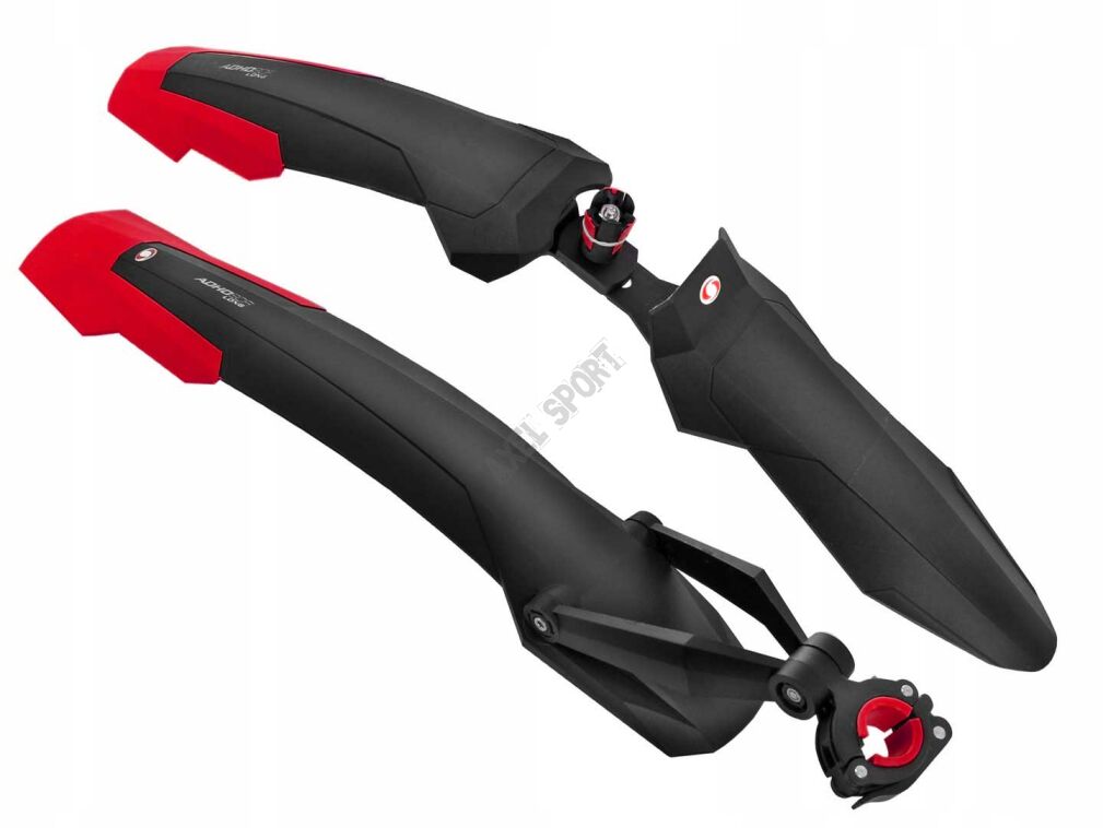 Błotniki rowerowe SIMPLA MTB ADHD SDL long 27,5-29'' czarno-czerwone