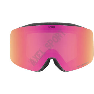 Gogle narciarskie UVEX Pwdr FM black matt (pink) S2 - 2